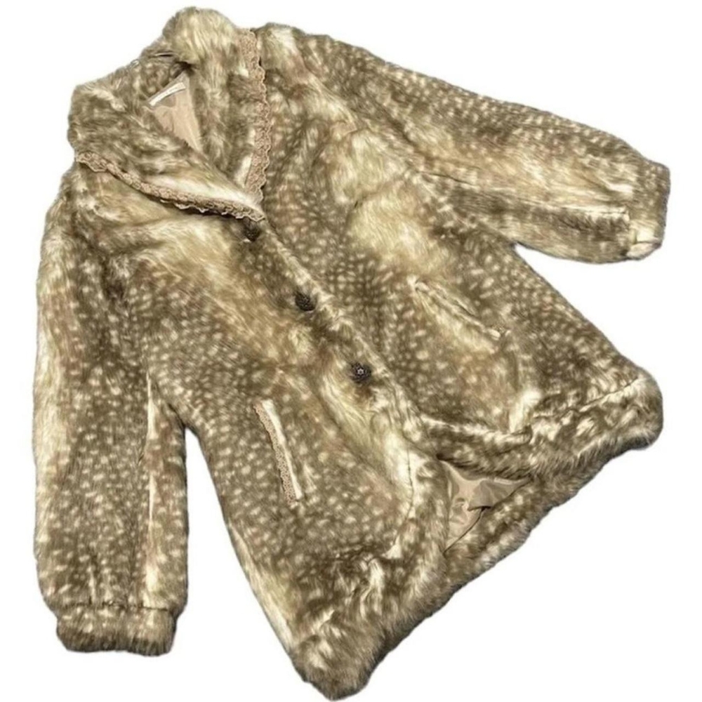 Japanese Brand Axes Femme bambi deer print coat